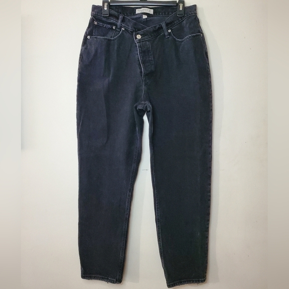 Womens Abercrombie & Fitch Curve Love The Dad Highrise Jeans Size 10 Short - Picture 1 of 12